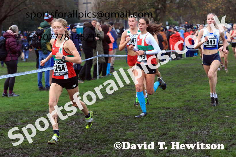 Womens Under-17s and Under-20s 2025 Liverpool Cross Challenge, Sefton Park, Saturday, November 22th. Photo: David T. Hewitson/Sports for All Pics